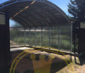 Навес для машины из поликарбоната, ширина 4 метра