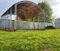 Навес для машины из поликарбоната, ширина 4 метра