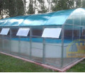 Павильон для бассейна шириной 4 метра из поликарбоната Павильон для бассейна шириной 4 метра из поликарбоната