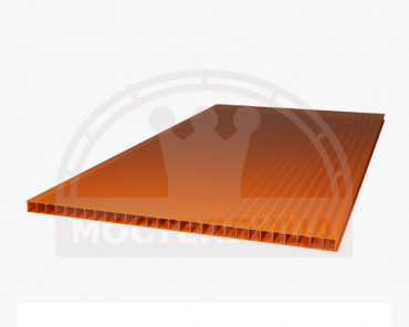 Поликарбонат 4 мм, цвет янтарь Поликарбонат 4 мм, цвет янтарь