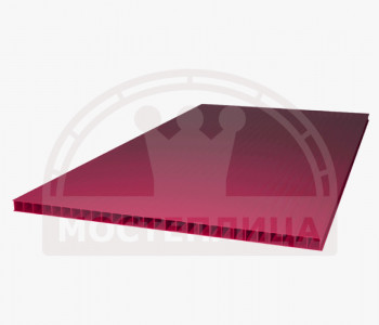 Поликарбонат 4 мм, гранат