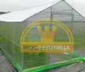 Теплица домиком Царская Двускатная, ширина 2.5 метра 