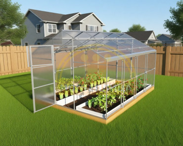 Теплица домиком Царская Двускатная, ширина 2.5 метра 