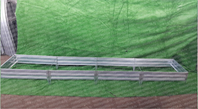 Грядка оцинкованная 19x70x400 см